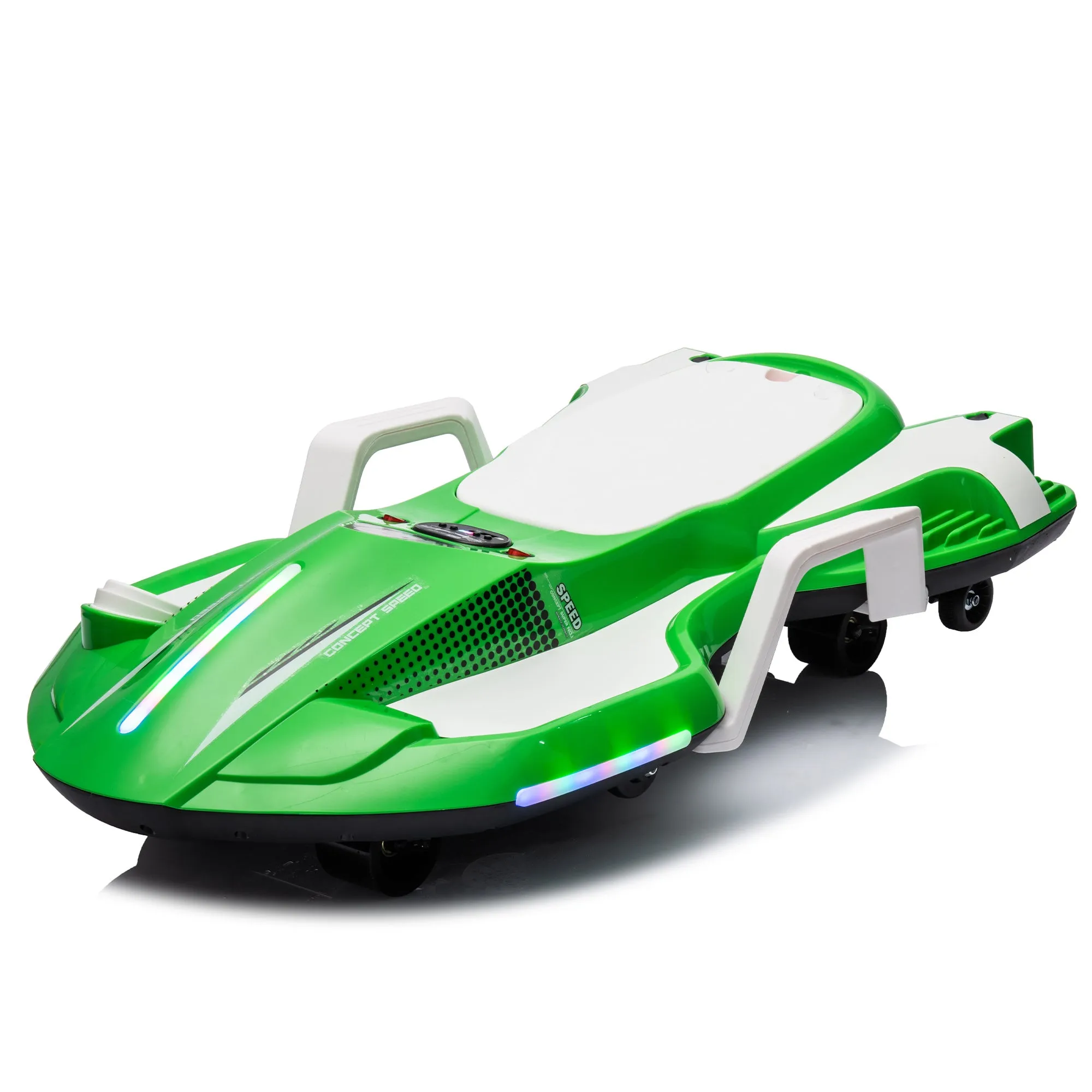 24V Kids Ride On Electric scooter w/ helmet knee pads,24v ride on toy for kids,Spray function,2WD 400w wheel-hub motor,5.59-6.84MPH,Gravity Steering,Use for 1-2 hours,Exercise your child age 6 .