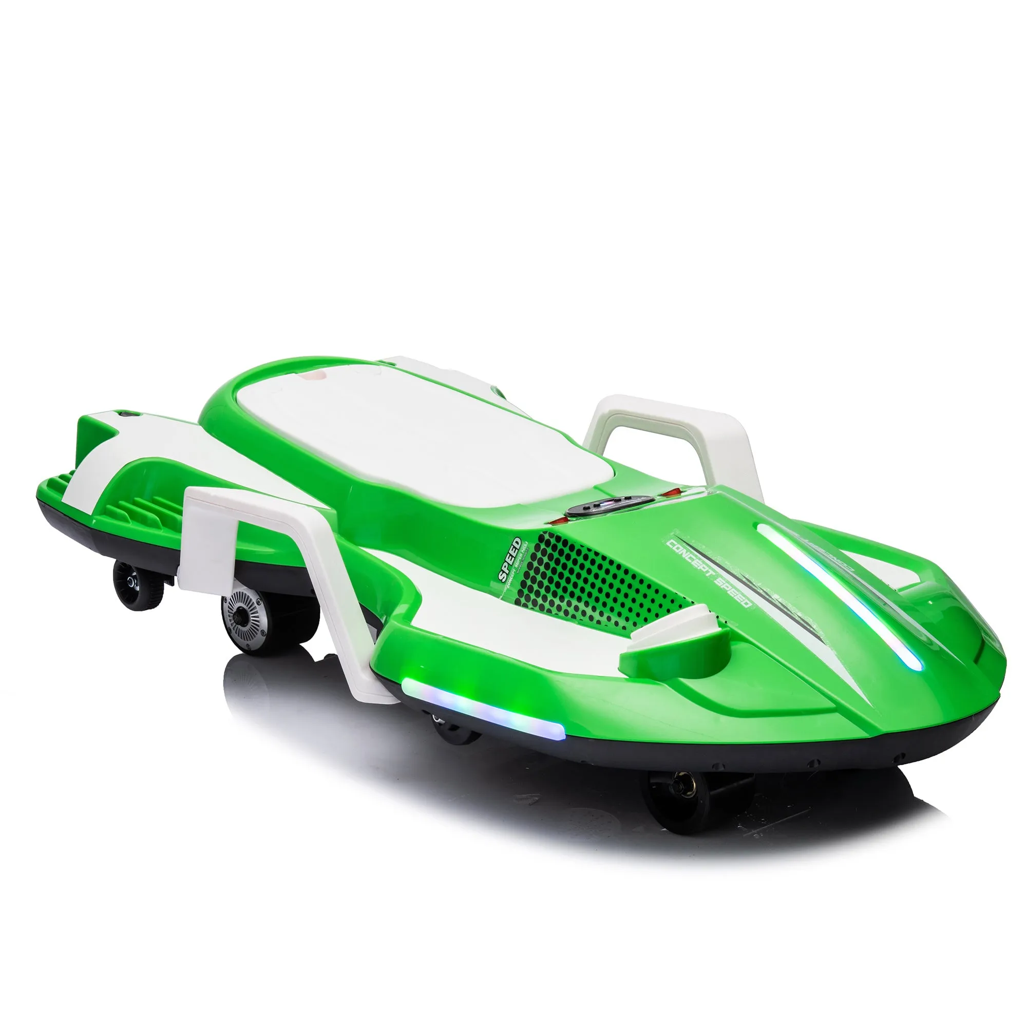 24V Kids Ride On Electric scooter w/ helmet knee pads,24v ride on toy for kids,Spray function,2WD 400w wheel-hub motor,5.59-6.84MPH,Gravity Steering,Use for 1-2 hours,Exercise your child age 6 .