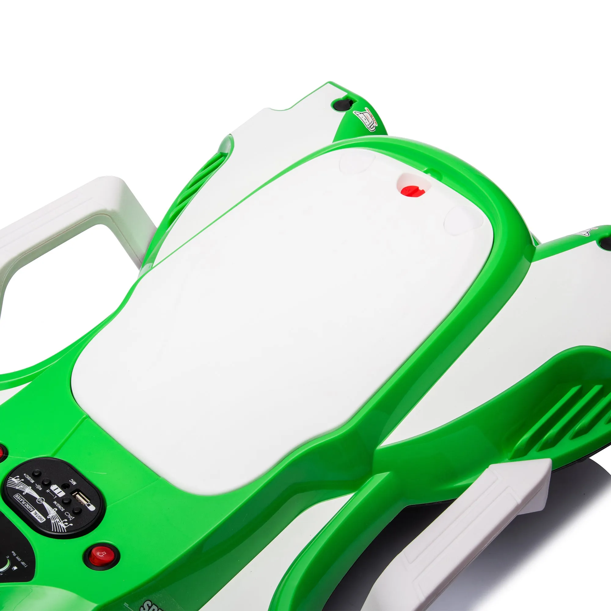 24V Kids Ride On Electric scooter w/ helmet knee pads,24v ride on toy for kids,Spray function,2WD 400w wheel-hub motor,5.59-6.84MPH,Gravity Steering,Use for 1-2 hours,Exercise your child age 6 .