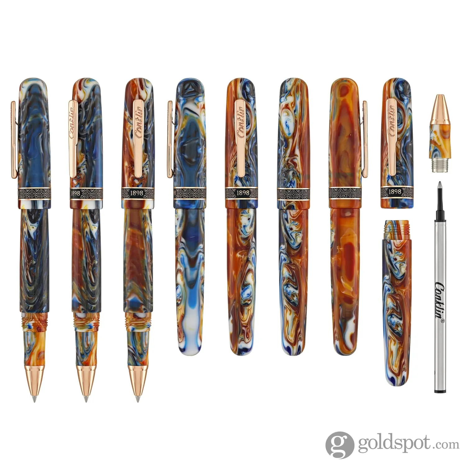 Conklin 1898 Rollerball Pen in Misto Orange