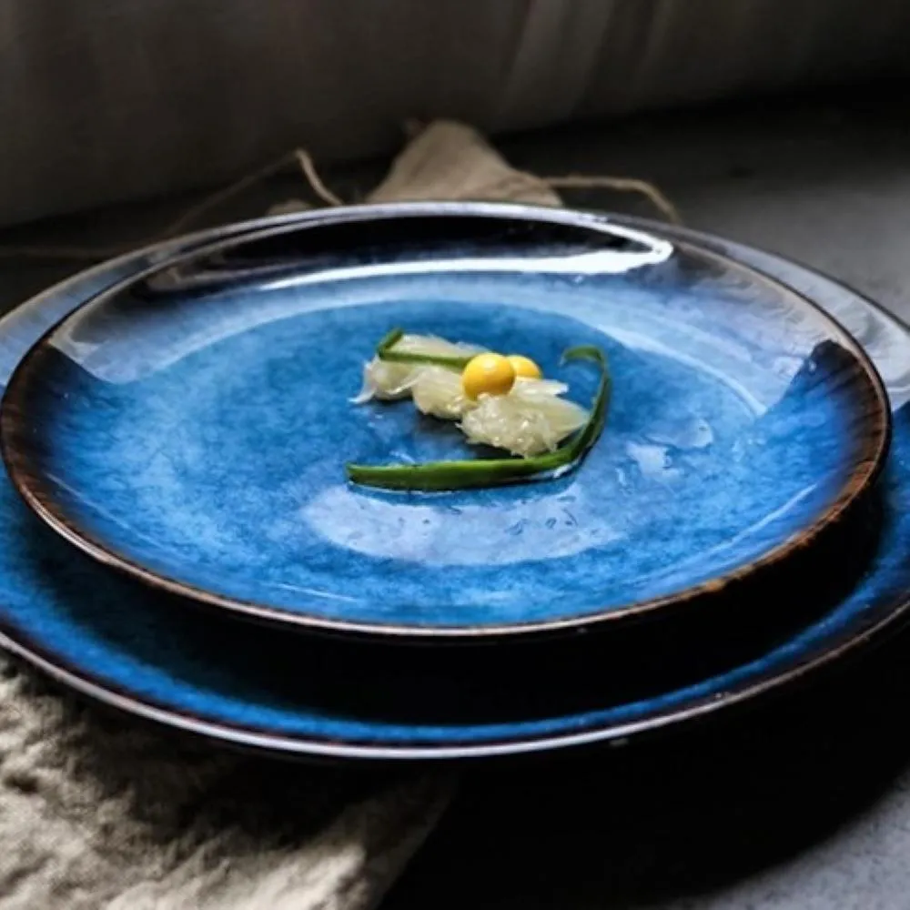 Dinner Plates - Cosmic Down Large & Medium (4 Piece Dinner Plate Set)