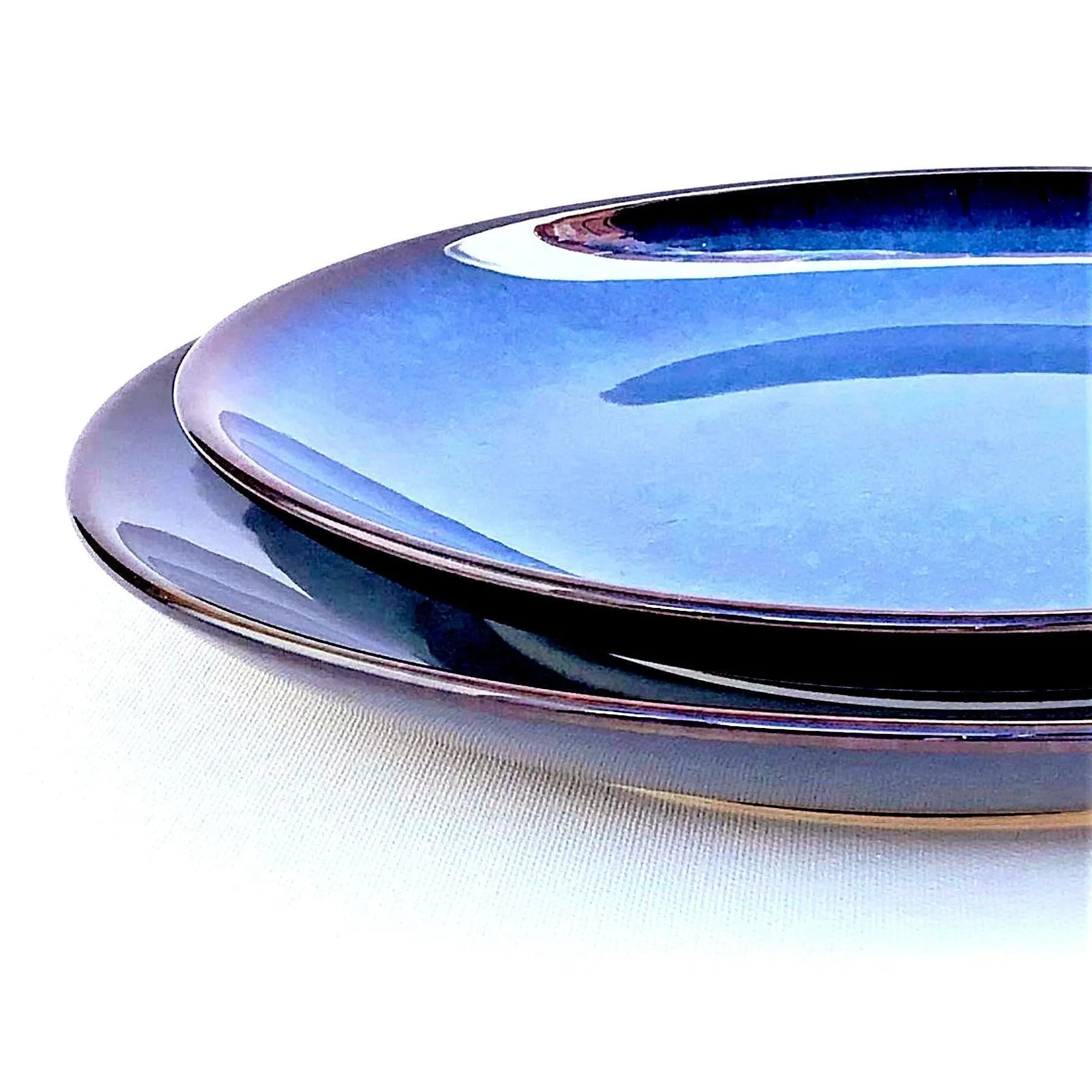 Dinner Plates - Cosmic Down Large & Medium (4 Piece Dinner Plate Set)