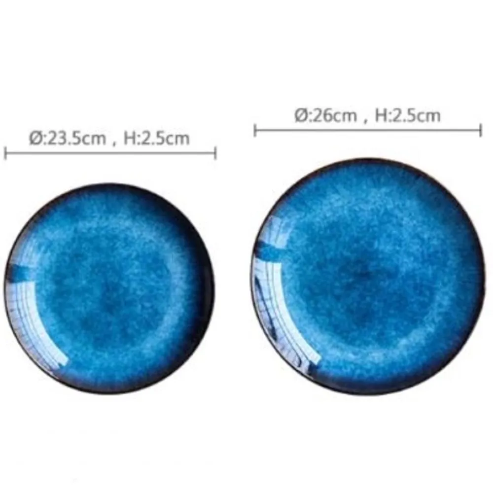 Dinner Plates - Cosmic Down Large & Medium (4 Piece Dinner Plate Set)