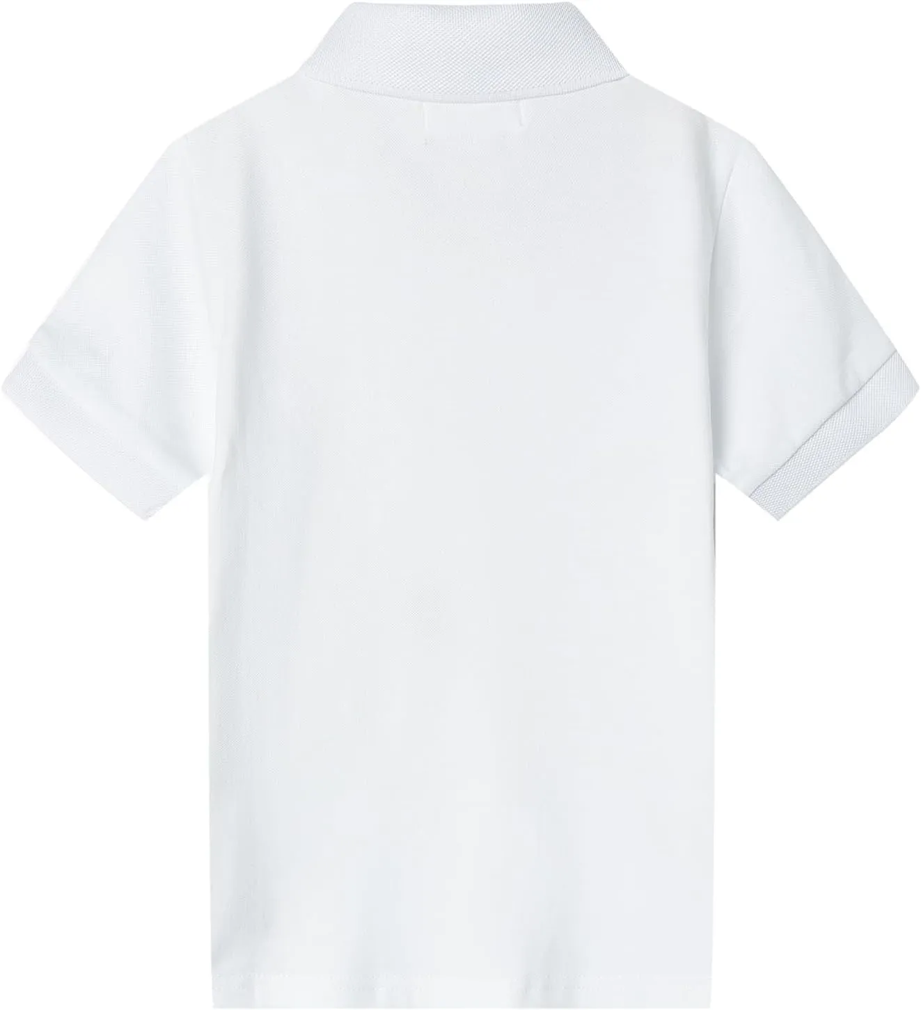 LittleSpring Kids School Uniform Pique Polo Shirts Short Sleeve
