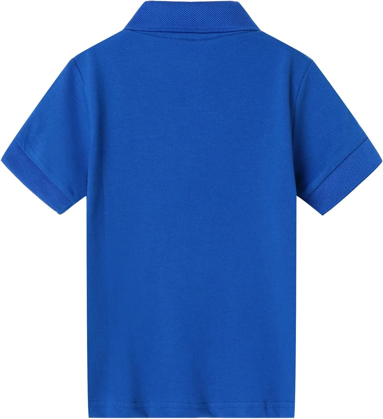 LittleSpring Kids School Uniform Pique Polo Shirts Short Sleeve