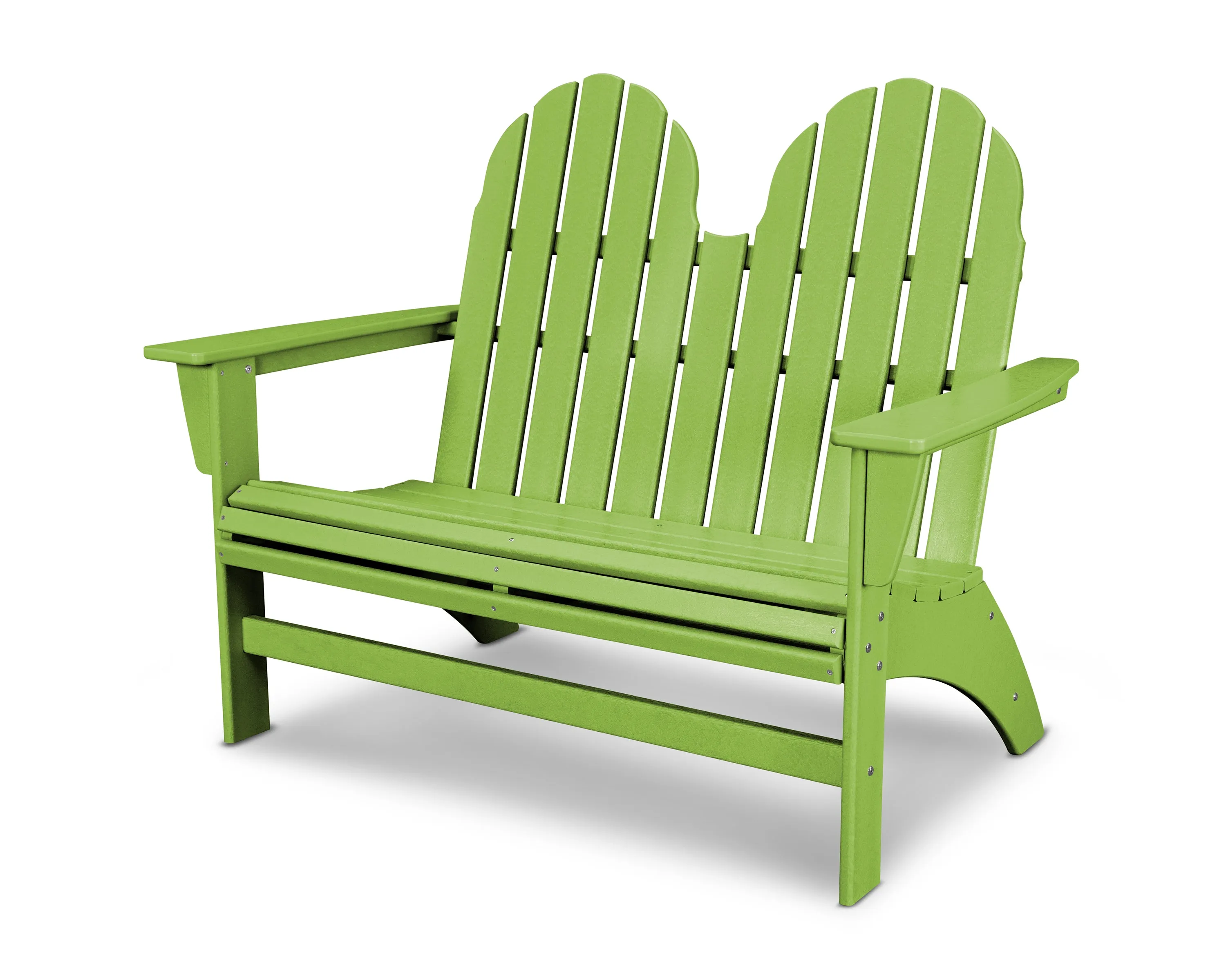 POLYWOOD® Vineyard Adirondack Bench in Vibrant Colors