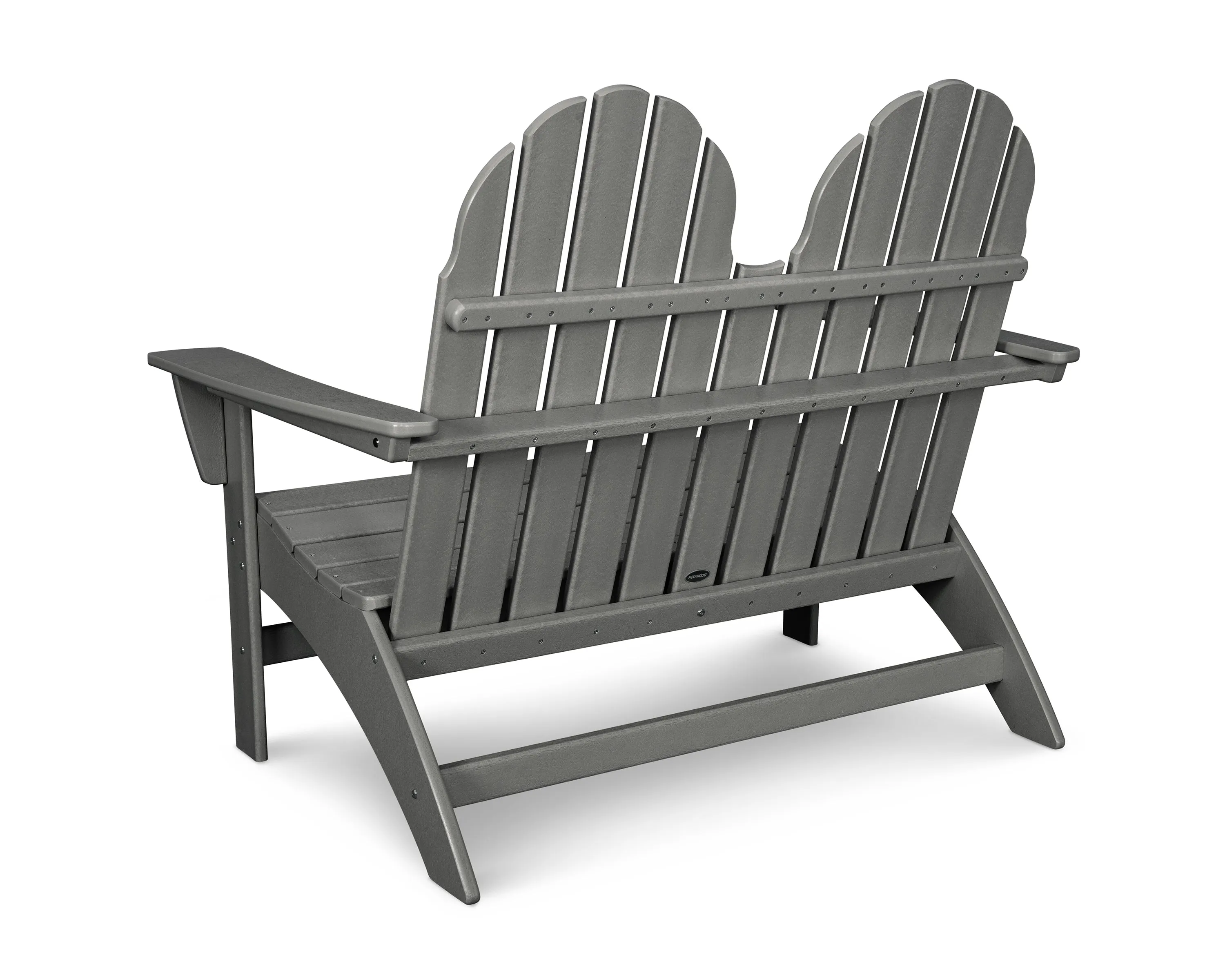 POLYWOOD® Vineyard Adirondack Bench in Vibrant Colors