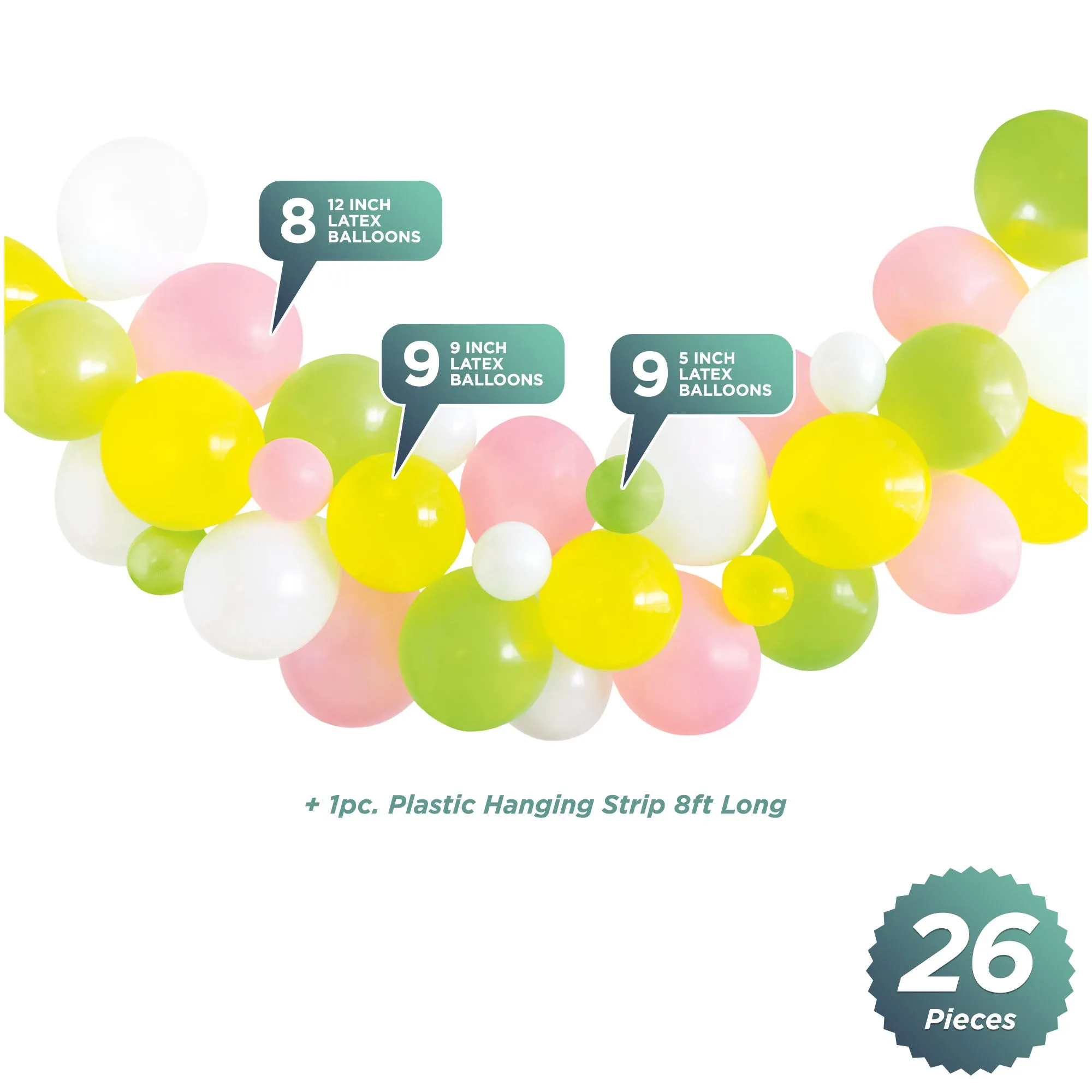 Spring Colors Latex Balloon Garland Kit