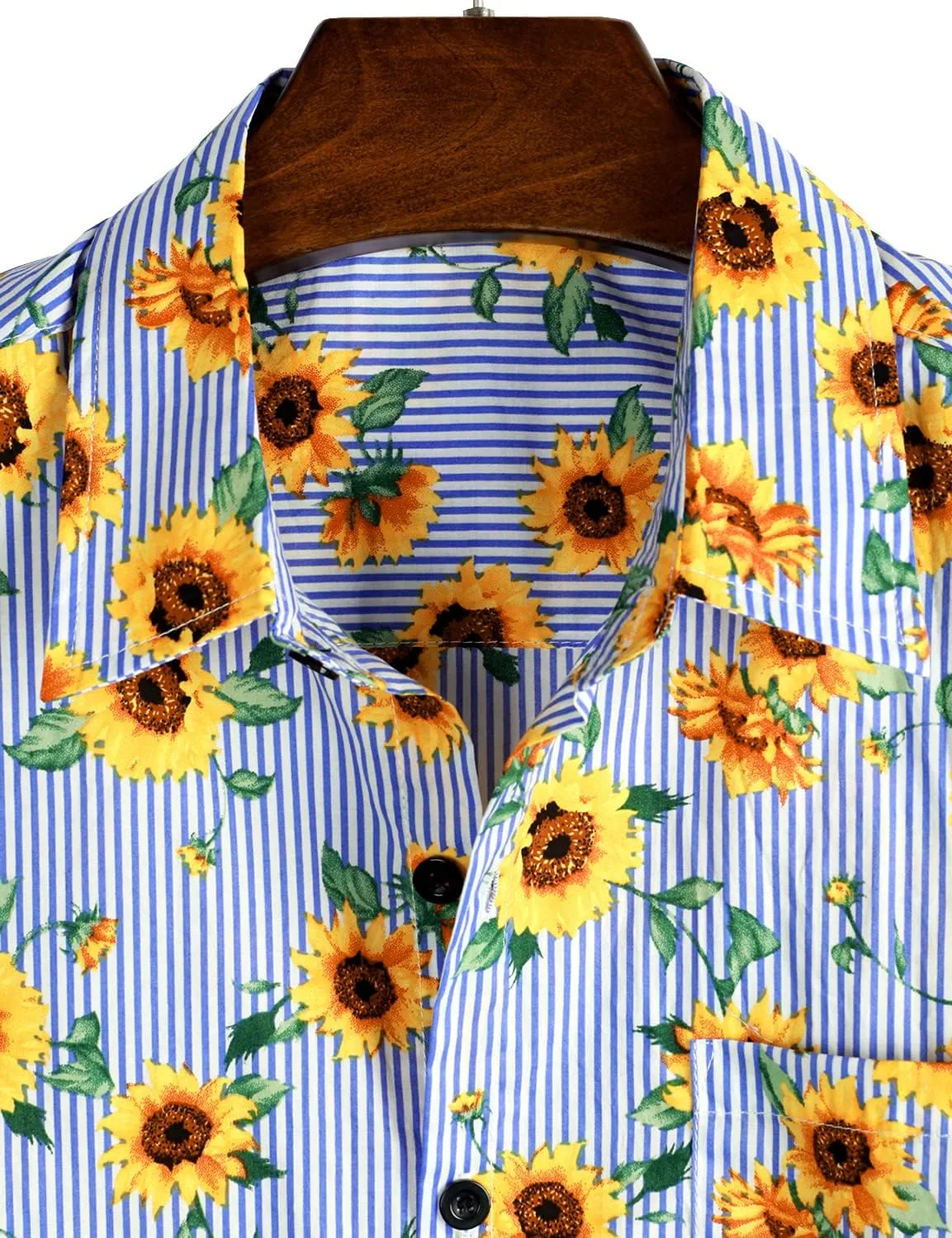 VATPAVE Mens Floral Hawaiian Shirt Casual Button Down Short Sleeve Aloha Beach Shirts