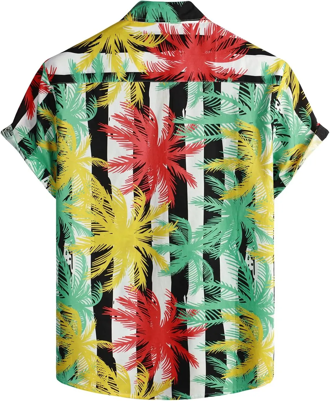 VATPAVE Mens Floral Hawaiian Shirt Casual Button Down Short Sleeve Aloha Beach Shirts