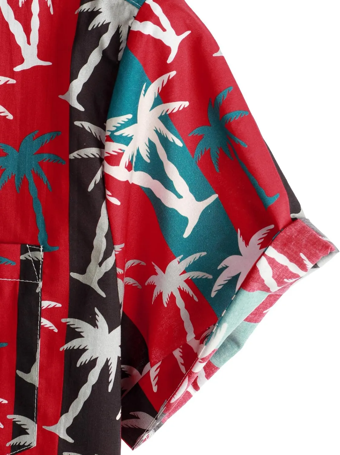 VATPAVE Mens Floral Hawaiian Shirt Casual Button Down Short Sleeve Aloha Beach Shirts