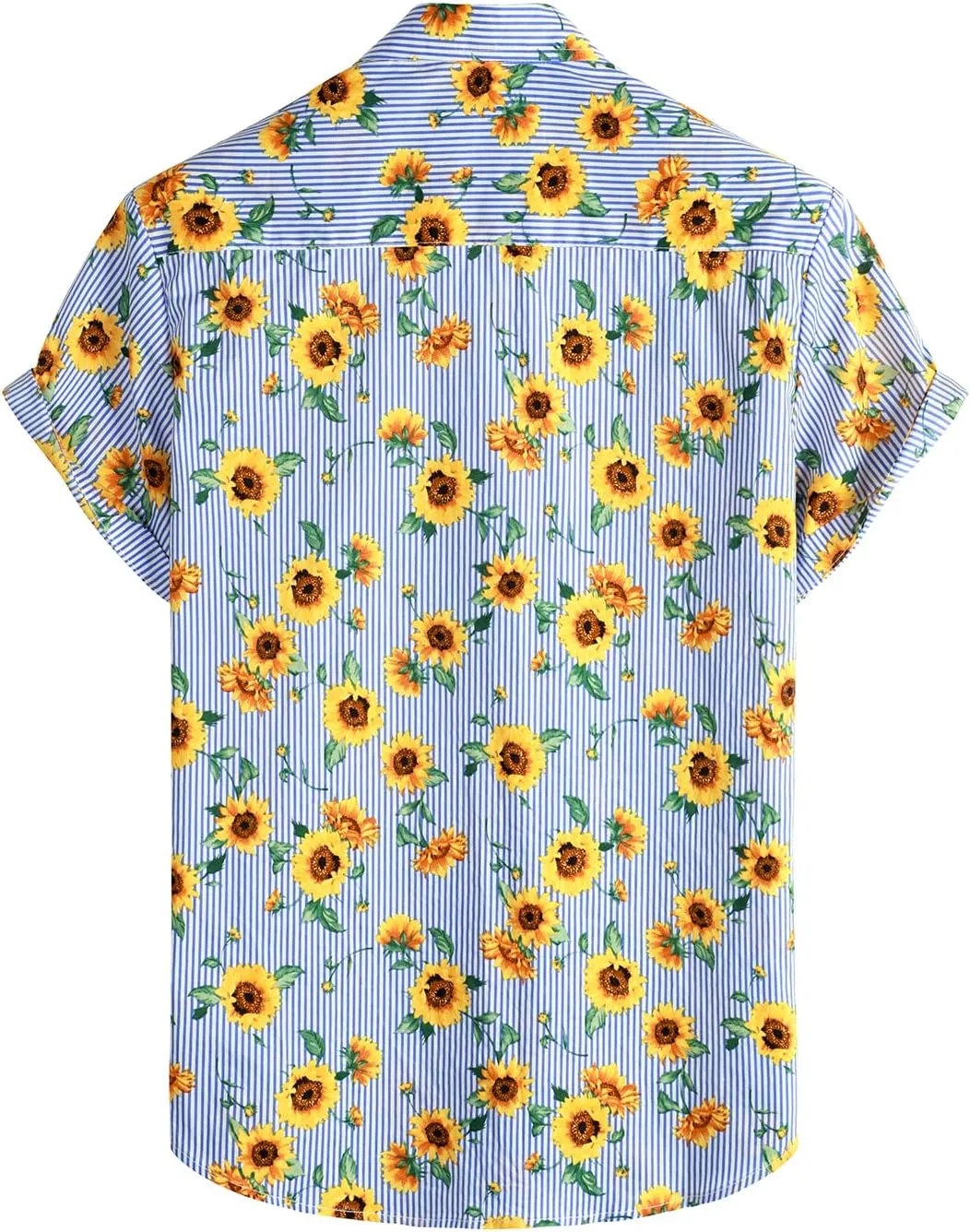 VATPAVE Mens Floral Hawaiian Shirt Casual Button Down Short Sleeve Aloha Beach Shirts