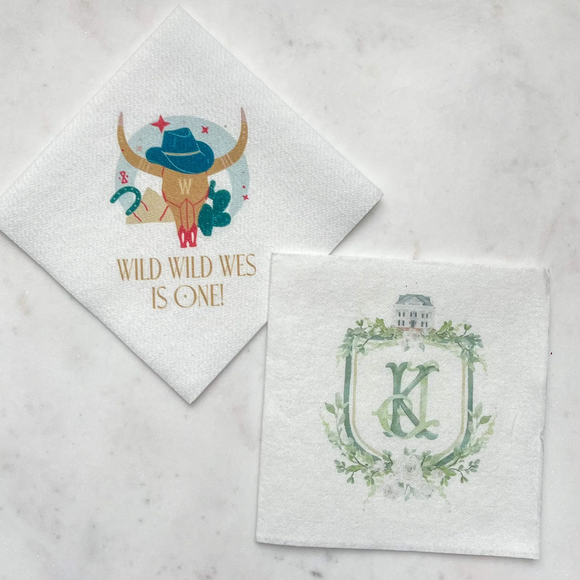 Vibrant Full Color Linen-Like Party Napkins
