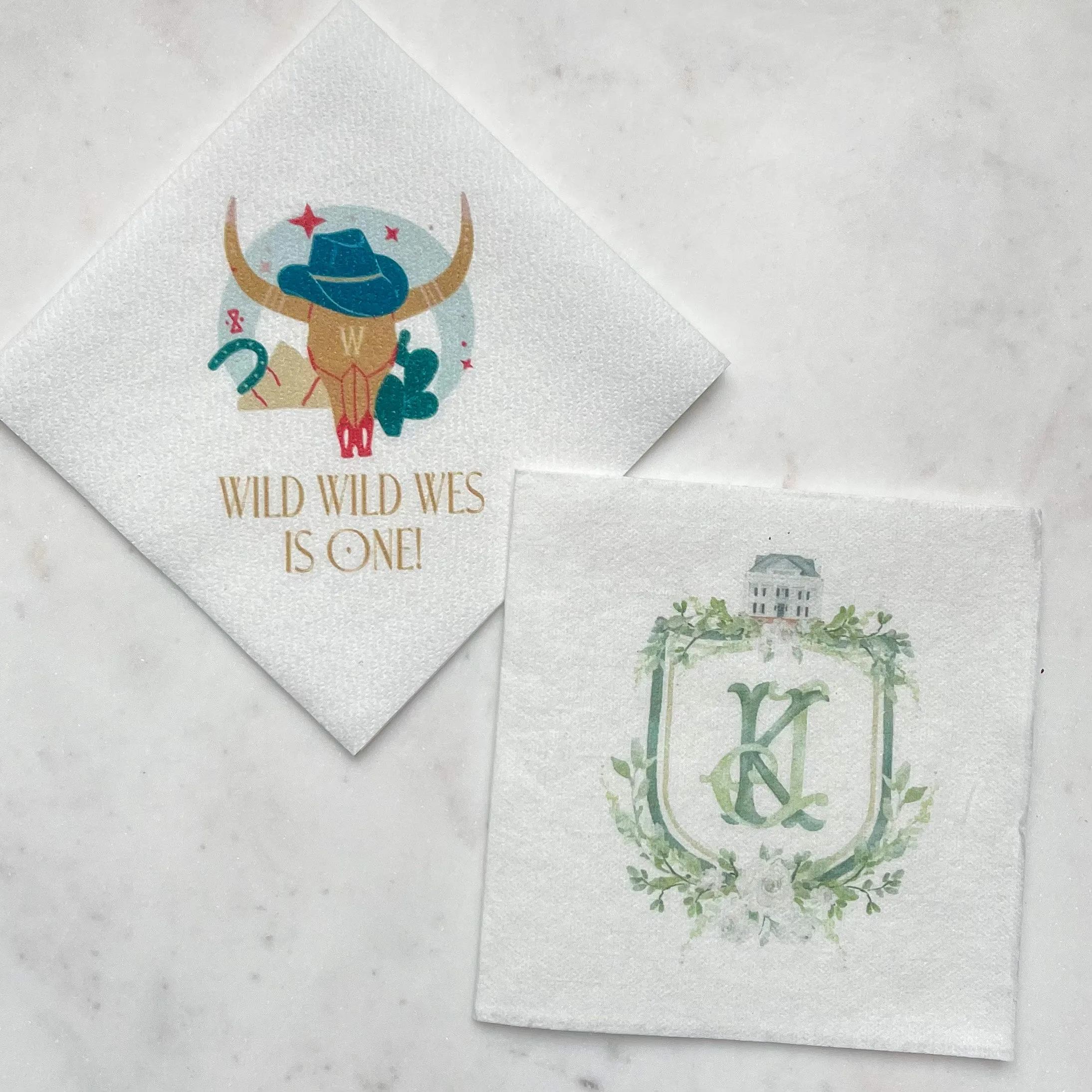 Vibrant Full Color Linen-Like Party Napkins