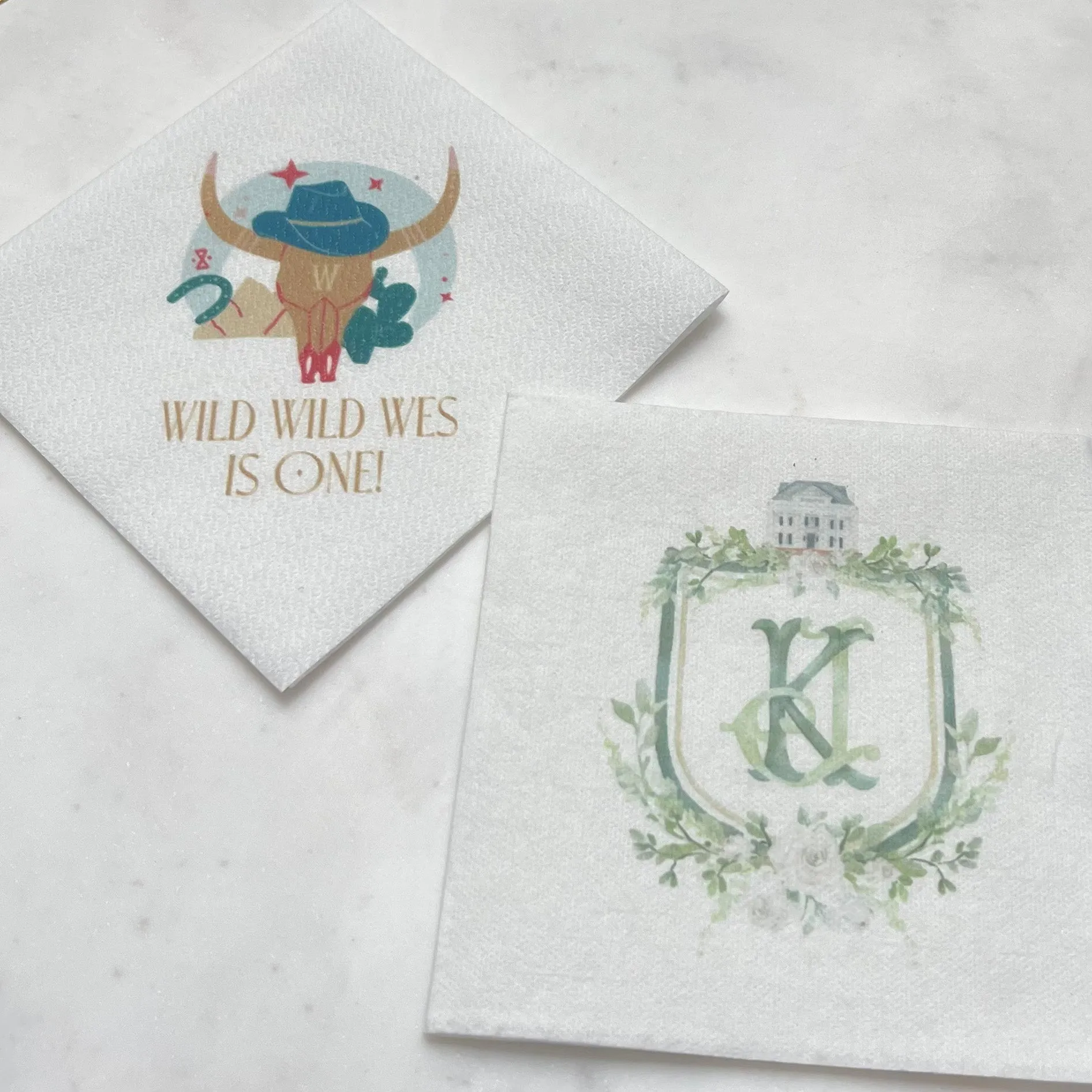 Vibrant Full Color Linen-Like Party Napkins